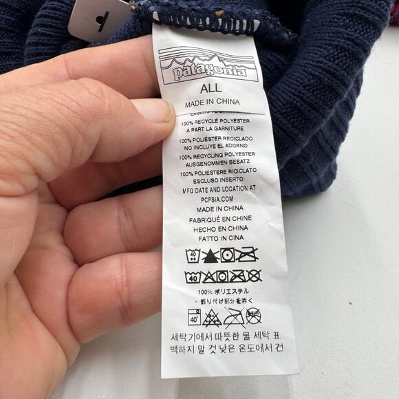 Lost Horizons Multicolored 100% Wool Hat Beanie One Size Handknit purple pink ch - Picture 6 of 13